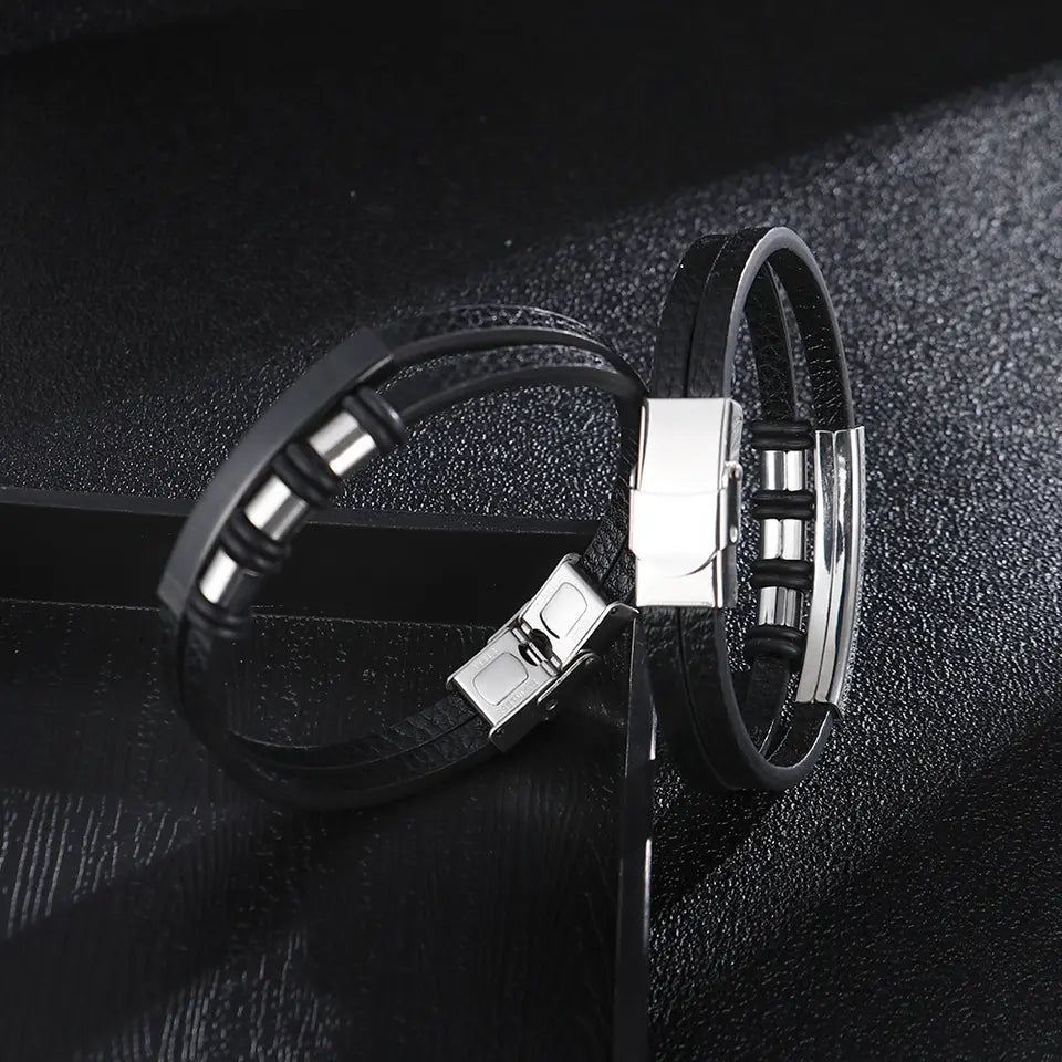 Duo - stripe Leather - DAPPER