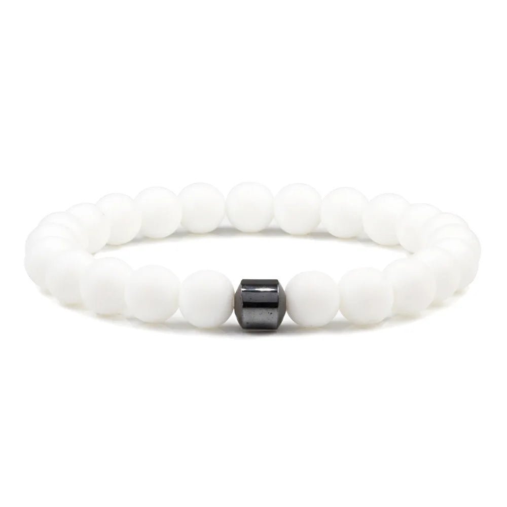 Pärlarmband frost white färg