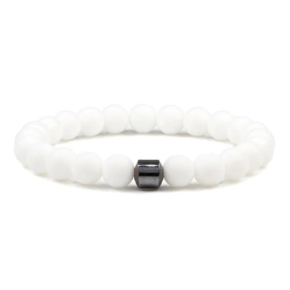 Pärlarmband frost white färg